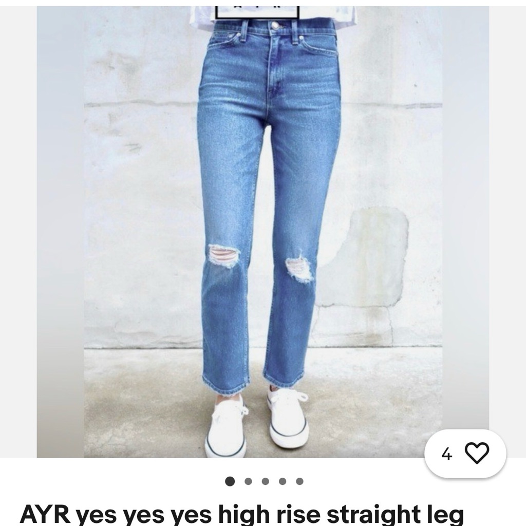 Ayr Yes Yes Yes High Rise Distressed Blue Jeans